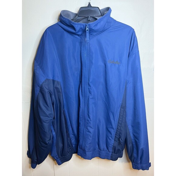 Cabela's Other - Cabela’s Men’s Blue Full Zip Jacket 2XL Fleece Lined Windbreaker Used